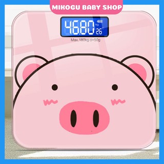 Cân Điện Tử 💝FREESHIP💝 Cân điện tử sức khỏe hình heo con màu hồng dễ thương xinh xắn