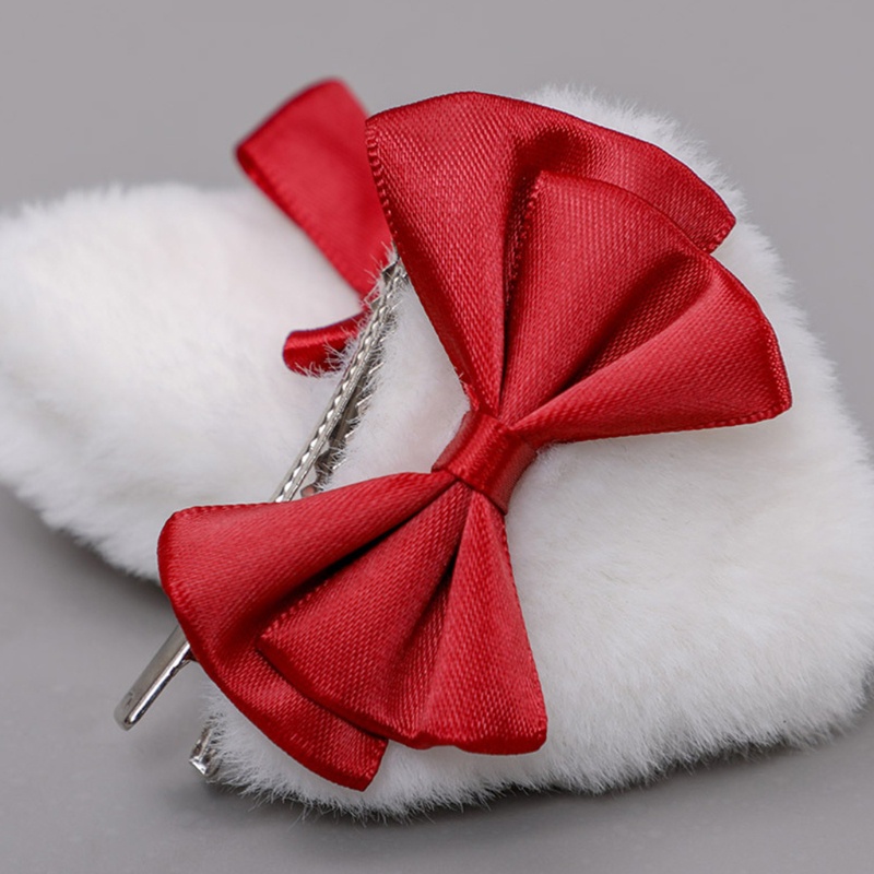 Kẹp Tóc Hình Tai Mèo Hoạt Hình Đính Nơ Tam Giác Đáng Yêu