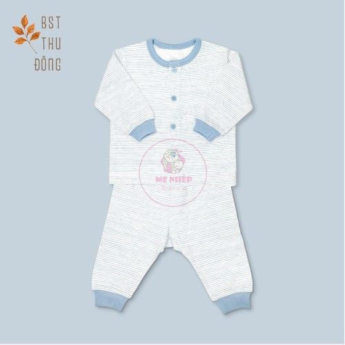 [MIOMIO Thu Đông] Bộ quần áo dài tay MIOMIO cúc giữa cho bé từ 0m - 24m phom rộng (dày vừa)