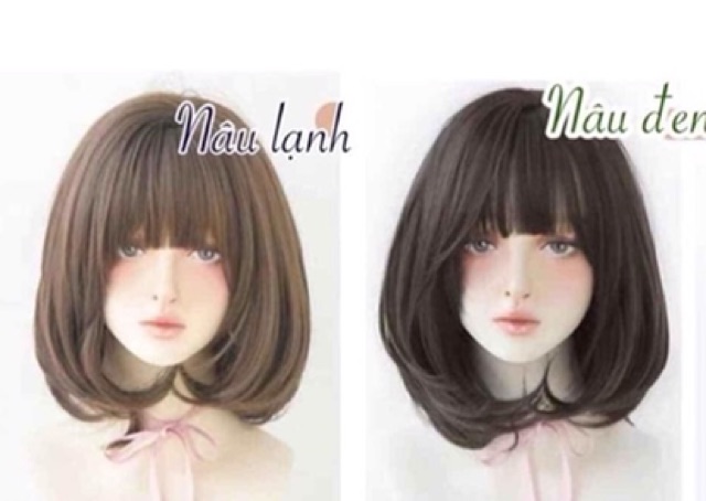 Tóc giả nguyên đầu nữ đẹp cúp tự nhiên ❤️❤️FREESHIP❤️❤️ mã 6130
