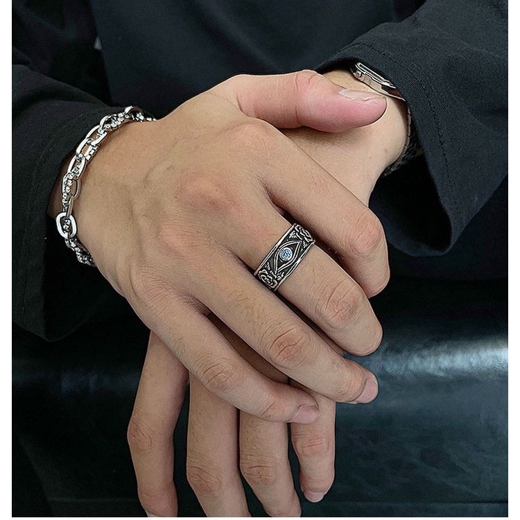 Nhẫn Hình Mắt Thời Trang Có Thể Điều Chỉnh Dành Cho Nam Và Nữ