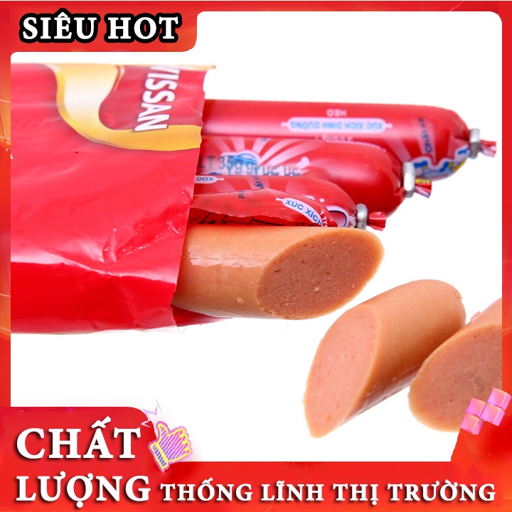 [ DATE NEW ] Xúc xích heo 3 bông mai tiệt trùng Vissan 105g (5 cây) - Siêu Thị Online - SD0035