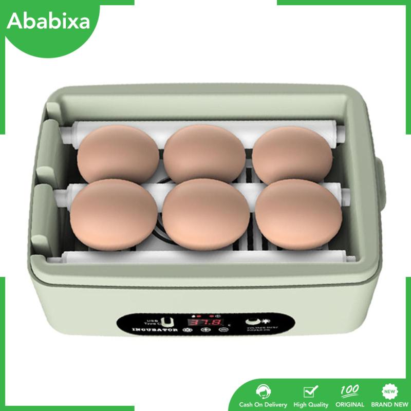 Máy Ấp Trứng Tự Động Kỹ Thuật Số Điều Khiển Nhiệt Độ Mini 6 Trứng Gà Vịt Vịt