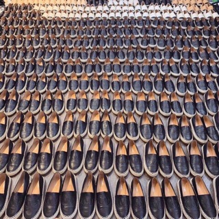 Giày slip on đế cói