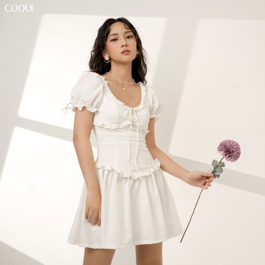 [COQUI] Đầm Emma tay phồng bèo ngực | BigBuy360 - bigbuy360.vn