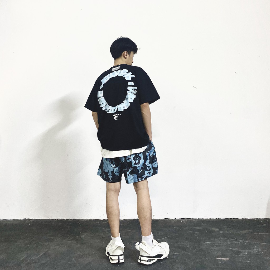Quần Short BLVCK Fear of Hologram - Màu Xanh