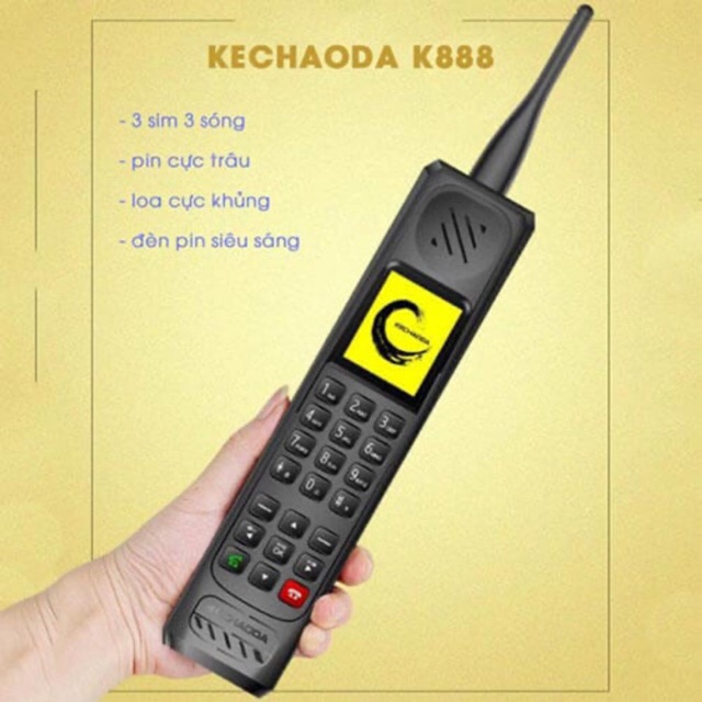 Điện Thoại Pin Khủng 3 Sim To Nhất Thế Giới Kechaoda 888 Loa To Nhất