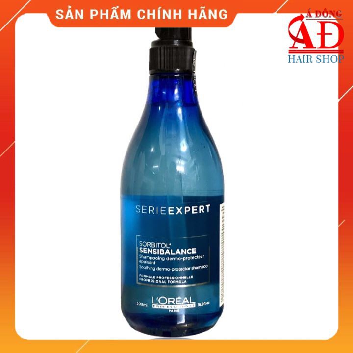 DẦU GỘI CHO TÓC VÀ DA ĐẦU NHẠY CẢM L'OREAL SERIE EXPERT SORBITOL SENSIBALANCE SOOTHING SHAMPOO 500ML