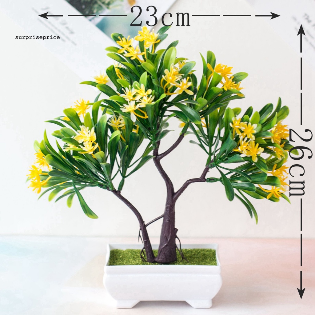 Chậu Hoa Giả Chống Tia UV Trang Trí Nhà Cửa