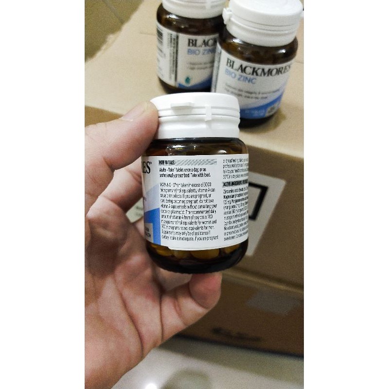 Date 2023-VIÊN KẼM BLACKMORES BIO ZINC 84 VIÊN