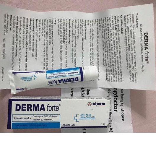 Gel MỤN Derma Forte giúp ngăn ngừa và giảm loại mụn trứng cá, mụn đầu đen, mụn đầu trắng mờ thâm liền sẹo | BigBuy360 - bigbuy360.vn
