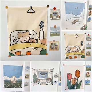 Tranh Vải Hoạt Hình Treo Tường Trang Trí Phòng Ngủ