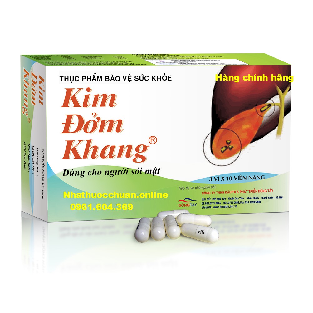 KIM ĐỞM KHANG hỗ trợ điều trị sỏi mật, phục hồi chức năng gan