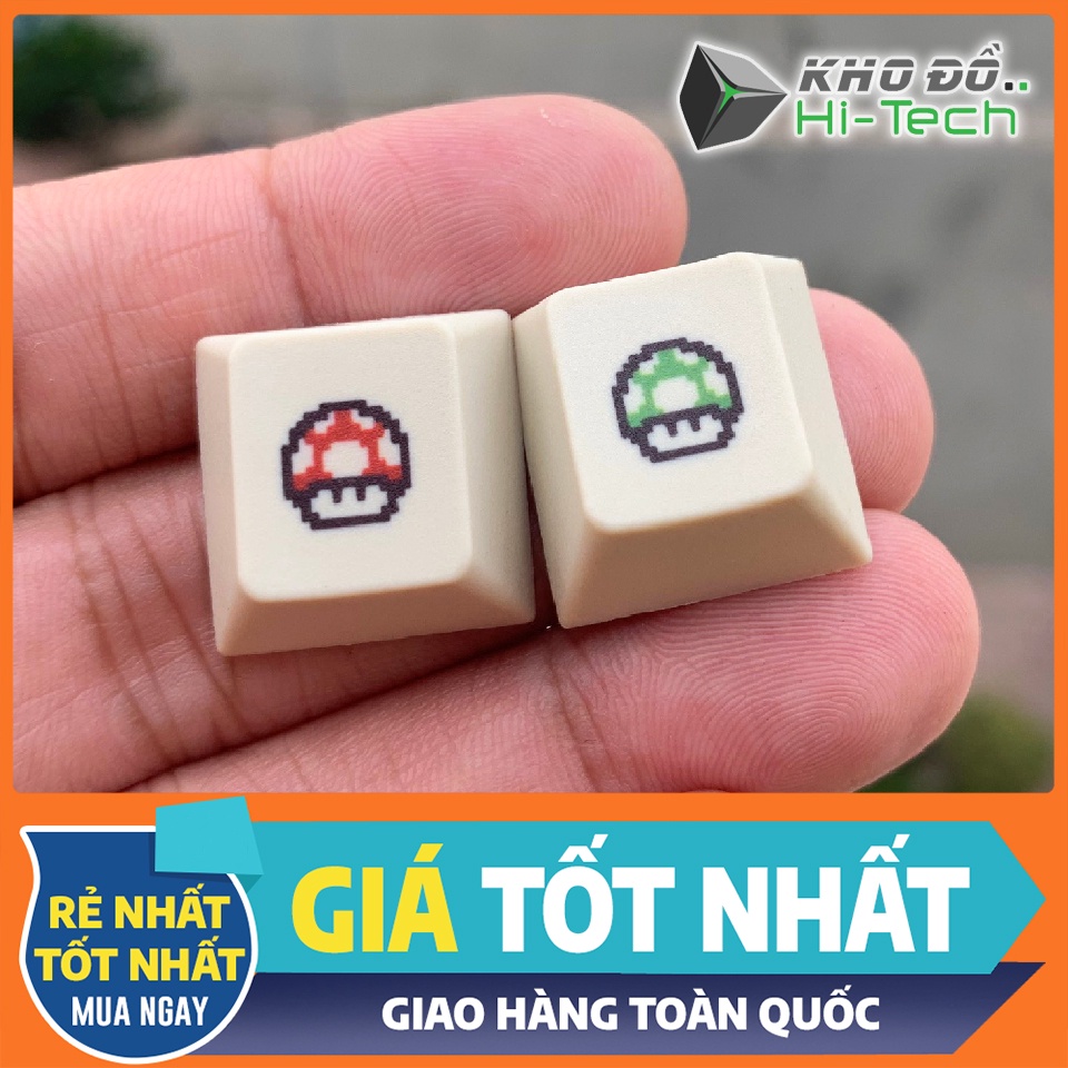 Nút keycap lẻ Game 8bit Retro 💖 𝘍𝘳𝘦𝘦𝘴𝘩𝘪𝘱 💖 Cherry profile | Chất liệu PBT dày 1.5mm, công nghệ in Dye-sub bền ký tự