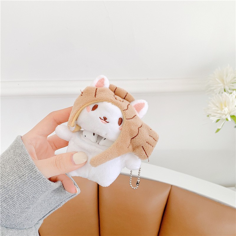 Ốp tai nghe hình gấu bông mũ cá