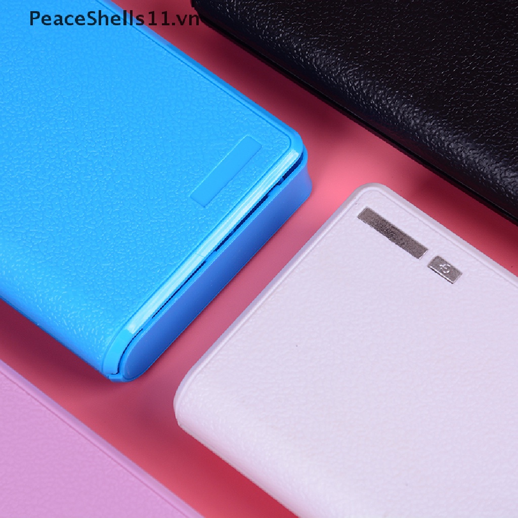 Pin Sạc Dự Phòng 6X 18650 20000mAh Hai Cổng usb Cho Điện Thoại
