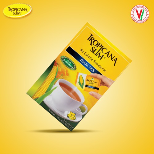 Đường bắp Tropicana Slim Diabetics (Hộp 50 gói x 2g) - Đường ăn kiêng, cho người tiểu đường