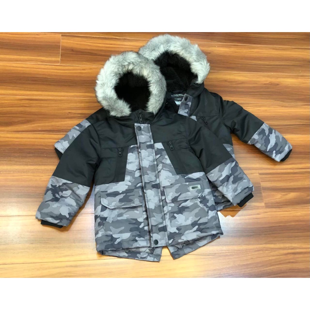 Áo khoác parka lót lông cho bé cực đẹp