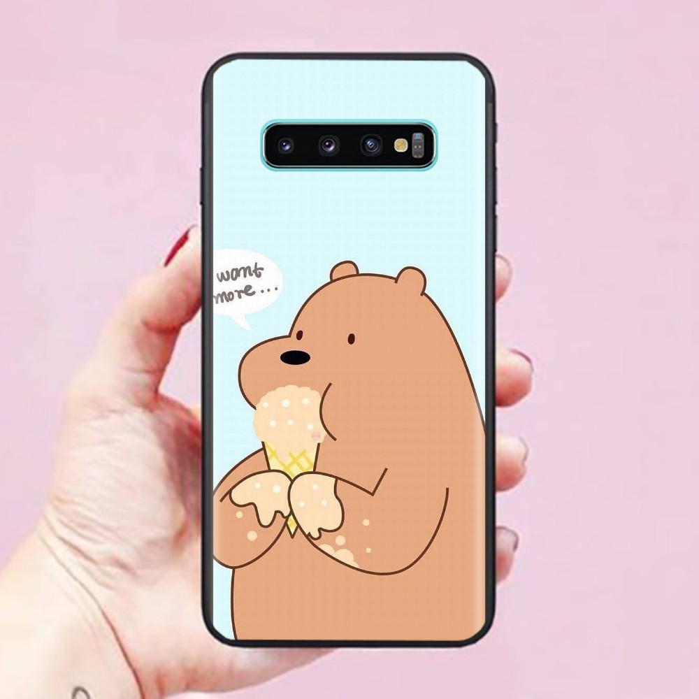 [ Hot Trend ] Ốp lưng Samsung Galaxy S10 Plus / S10 / S9 Plus / S9 / S8 Plus / S8 / S7 Edge hình Gấu Bear Đáng Yêu 01