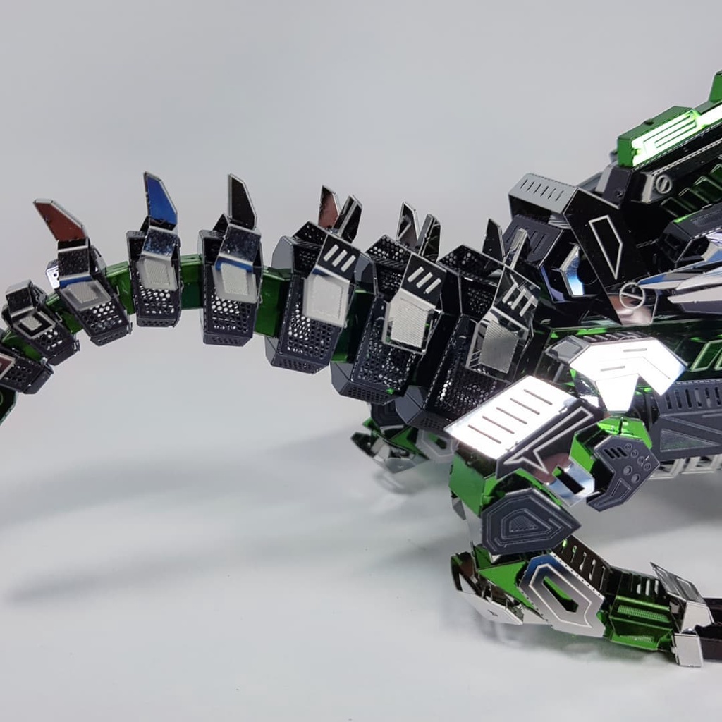 Mô Hình Kim Loại Lắp Ráp 3D Microworld Cá Sấu Chiến Đấu Maesh Gavial