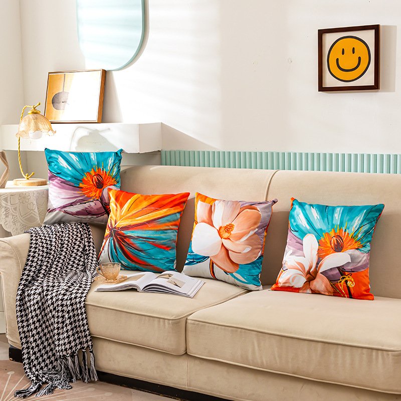 [Hàng cao cấp] Vỏ gối tựa lưng, trang trí sofa nhà cửa văn phòng, cửa hàng in 2 mặt M7