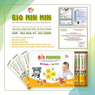 Chính hãng_ men bio min min_ men tiêu hóa hỗ trợ táo bón, tăng sức đề kháng - ảnh sản phẩm 1