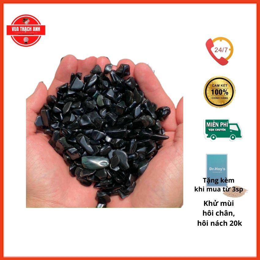 1Kg Đá Vụn Phong Thủy Màu Đen ⚡FREESHIP⚡ Hàng Đẹp, Giá Gốc, Rải Nền Nhà, Chơi Hồ Cá, Chậu Kiểng, Lọc Nước,...