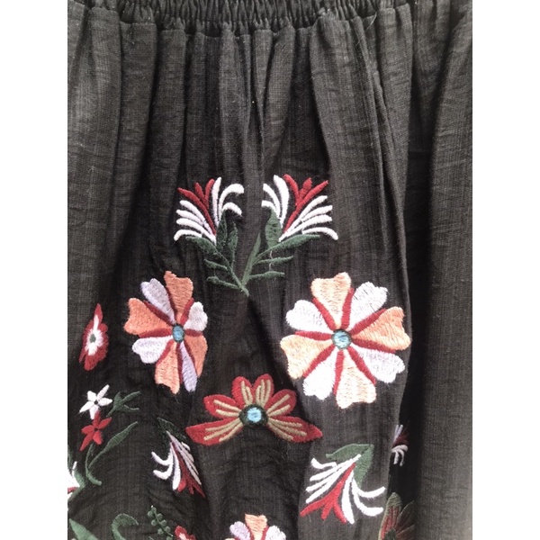 Đầm thêu hoa dáng suông GJP-hàng xuất xịn