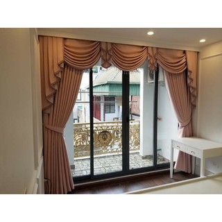 Rèm cửa chính giảm giá sốc gấm bố r5m cao 2m7