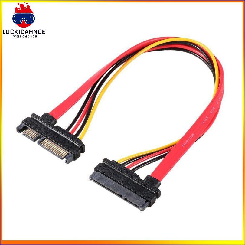 Dây Cáp Mở Rộng 30cm 15 + 7 Pin Sata Hdd Male Sang Female