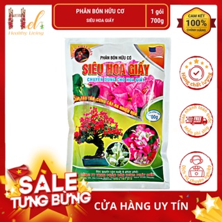 Phân Bón Hữu Cơ SIÊU HOA GIẤY Phân Bón Chuyên Dùng Cho Hoa Giấy Gói 700gram