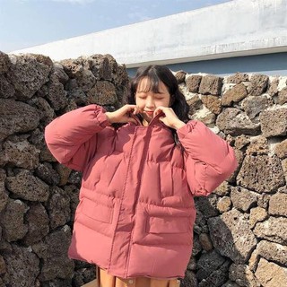 Áo phao béo mũ lông Hàn Quốc