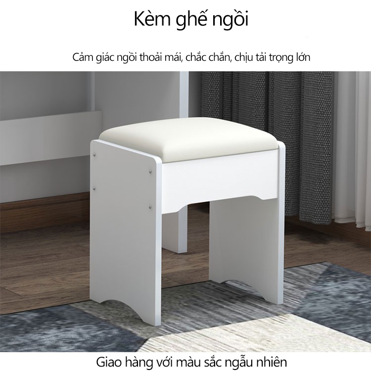 Bàn trang điểm bắc âu ngăn kéo lệch，thời trang đơn giản hiện đại tủ lưu trữ đa năng Bàn trang điểm đơn giản bằng gỗ YB12
