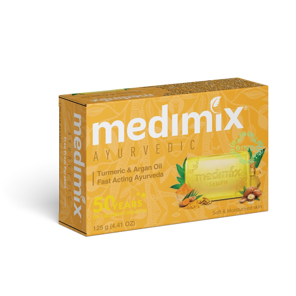 Combo xà phòng Medimix 18 loại thảo dược 125g - Kumkumadi Nghệ Tây 125g - Nghệ Argan 125g