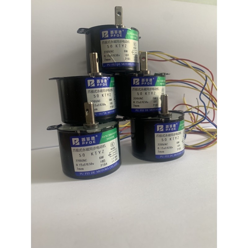 Mô tơ giảm tốc 220v 6W loại 10 vòng/phút 50KTYZ