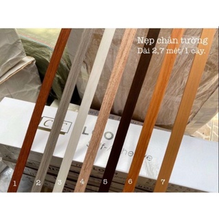 NẸP KẾT THÚC SÀN NHỰA GIẢ GỖ  dài 2,7 mét