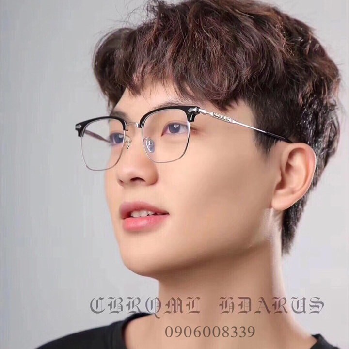 Gọng Kính Cận Nam, Titanium, Thời trang cao cấp kèm Full Box, Bảo hành 12 tháng - donghokinhmat168