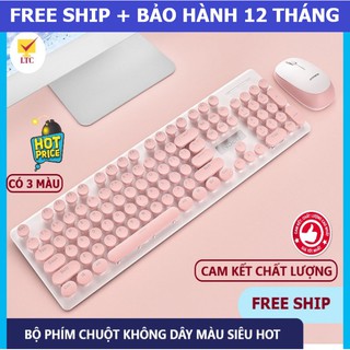 Bộ bàn phím và chuột không dây máy tính N520 SIÊU HOT, cổng kết nối usb 2.4ghz, kiểu dáng đẹp, dành cho pc, laptop – LTC