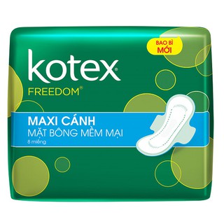 8 Gói Kotex Freedom Mặt bông Có cánh