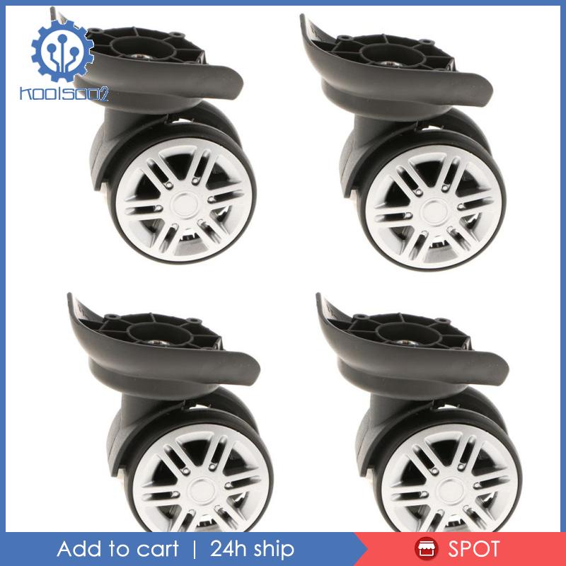 Set 4 Bánh Xe Hành Lý YJ-002 Màu Đen Thay Thế Tiện Dụng Koolsoo2