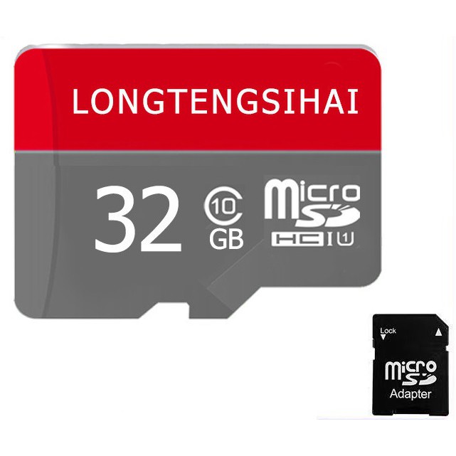 Thẻ Nhớ Micro SD 32G 64G 128G Tốc Độ Cao 98M/S Longtengsihai - Xuất Xứ Đài Loan ( Tặng Kèm Adapter )