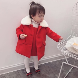 Áo dạ cổ lông