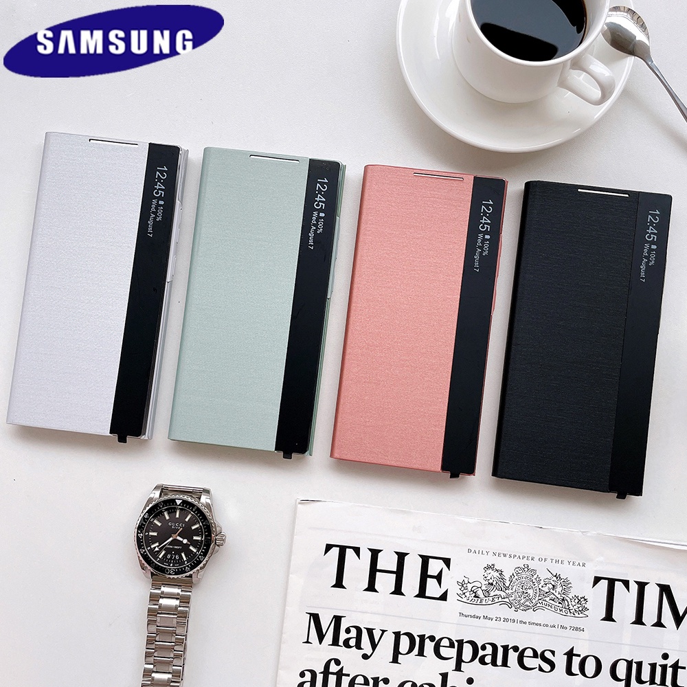 Ốp Điện Thoại Da Nắp Lật Chip Thông Minh Cho Samsung Galaxy Note 20 Ultra 5G Note20