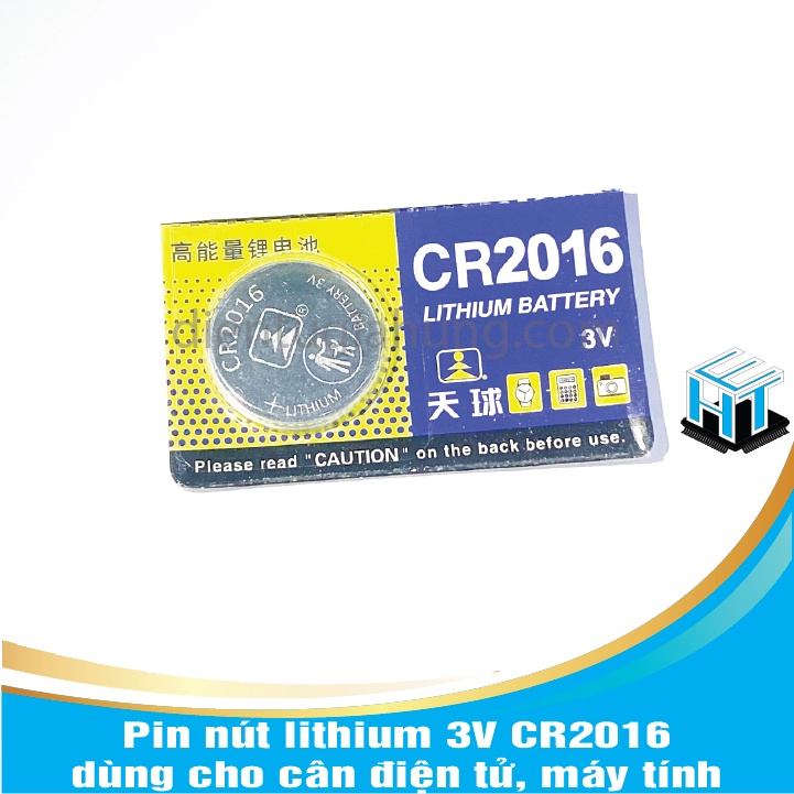 Pin nút lithium 3V dùng cho cân điện tử, máy tính CR2016