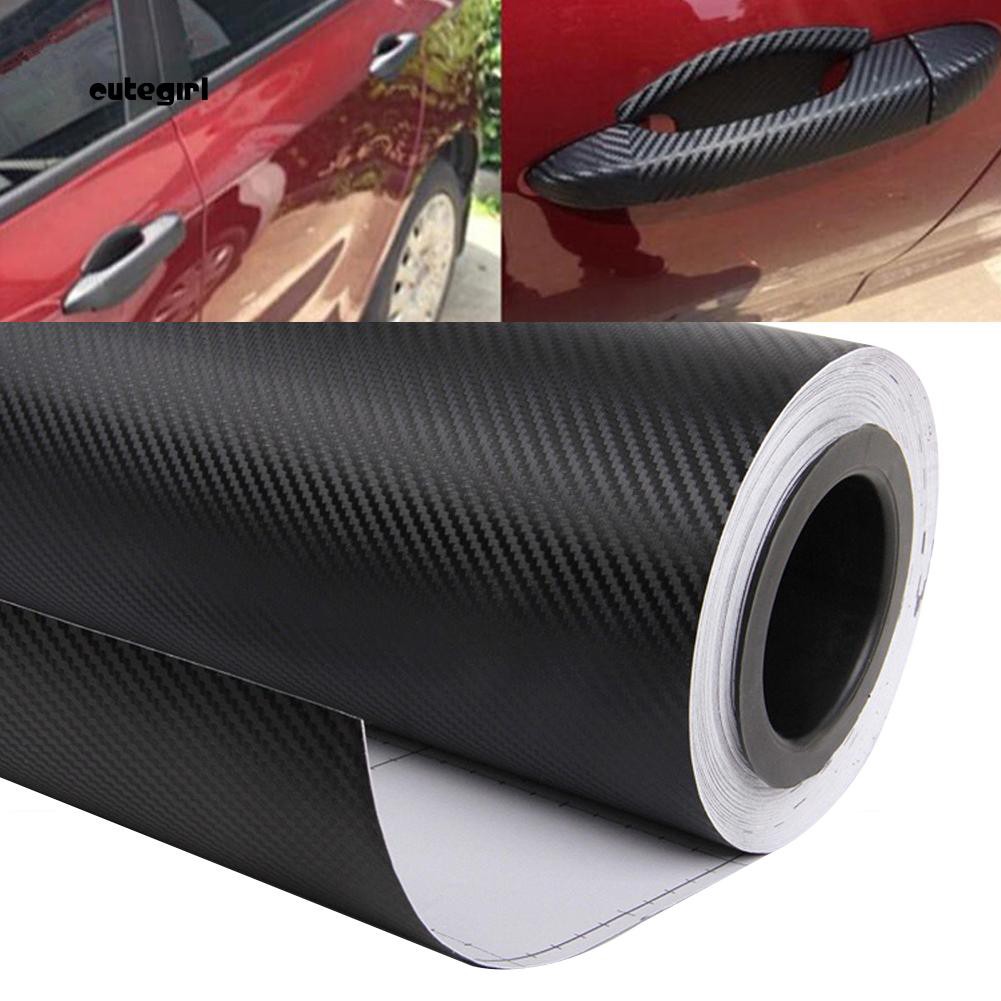 Miếng dán trang trí xe ô tô bằng sợi cacbon cao cấp