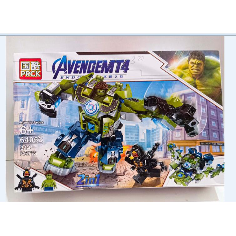 lego lắp ghép siêu nhân người khổng lồ xanh  314 chi tiết