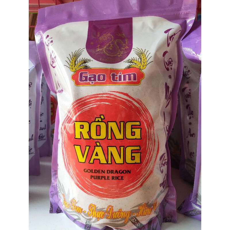 Gạo tím khoai lang 2kg (Gạo Không Vo)