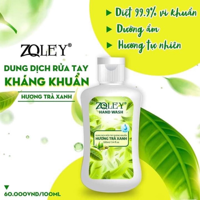✅Nước rửa tay khô Zoley 100ml