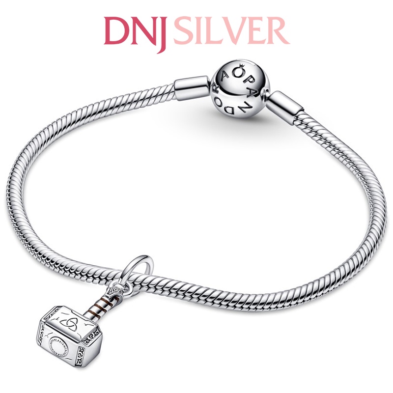 Charm bạc 925 cao cấp, hàng chuẩn bạc - Charm Thor's Hammer thích hợp để mix vòng tay charm - DN327