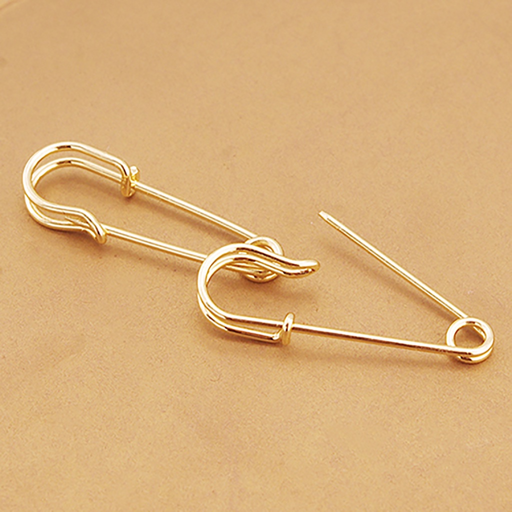 Cặp khuyên tai hình ghim bấm sang trọng quý phái dành cho nữ